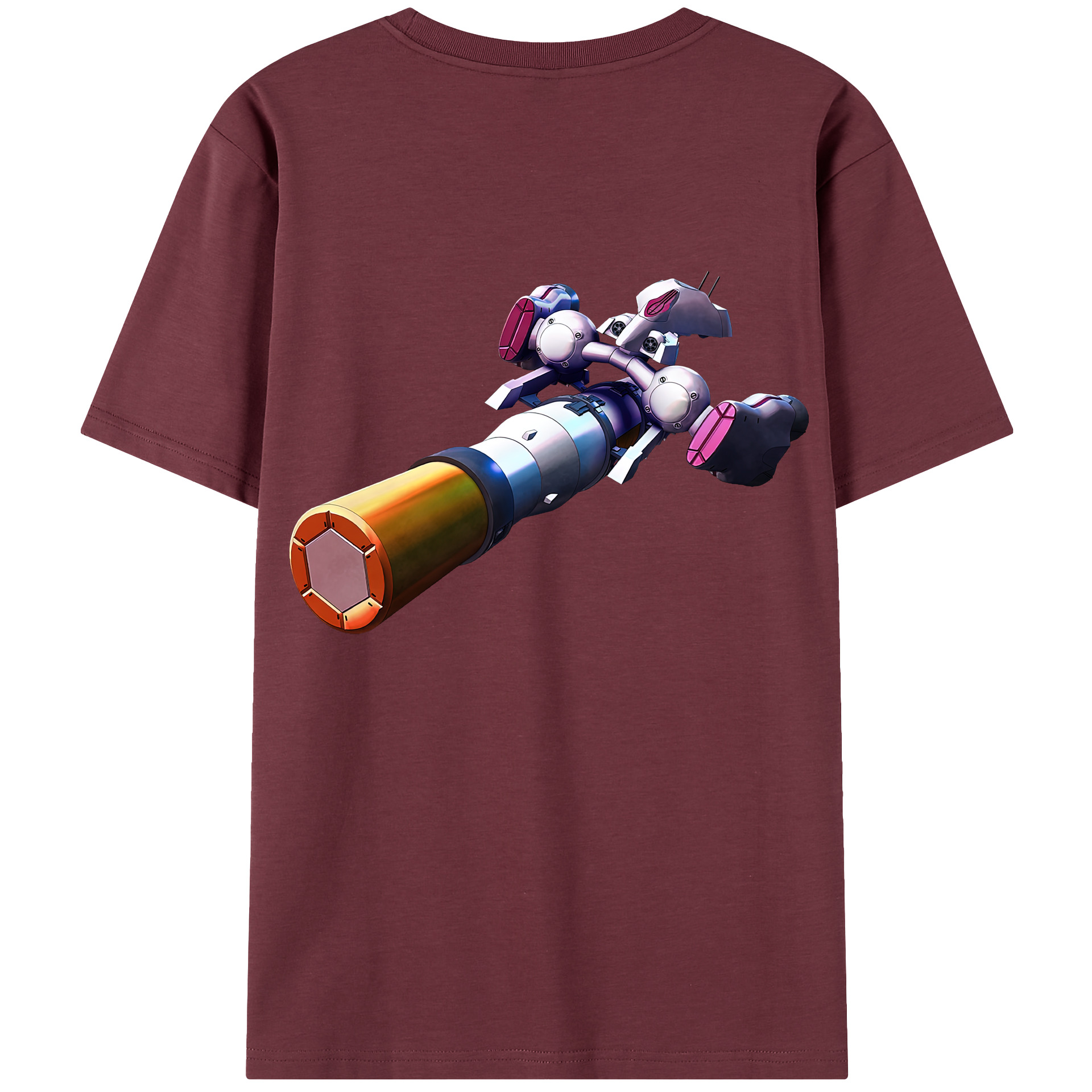 （画像用） 機動戦士ガンダム Mobile Suit Gundam 綿100％半袖Tシャツ（背面プリント）